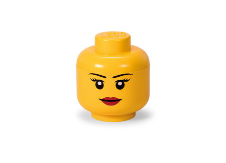 Jucarii copii si jocuri educative - Cutie depozitare S cap minifigurina LEGO fata (40311725)