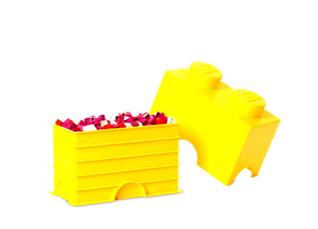 Jucarii copii si jocuri educative - Cutie depozitare LEGO® 2 galben (40021732)