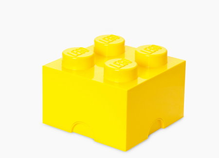 Jucarii copii si jocuri educative - Cutie depozitare LEGO® 4 galben (40031732)