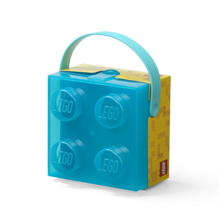 Jucarii copii si jocuri educative - Cutie LEGO 2x2 - albastru transparent (40240010)