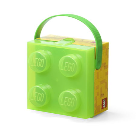Jucarii copii si jocuri educative - Cutie LEGO 2x2 - verde transparent (40240008)