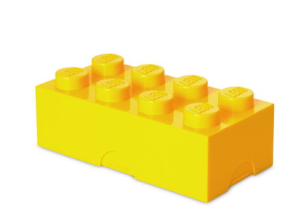 Jucarii copii si jocuri educative - Cutie LEGO pentru sandwich galben (40231732)