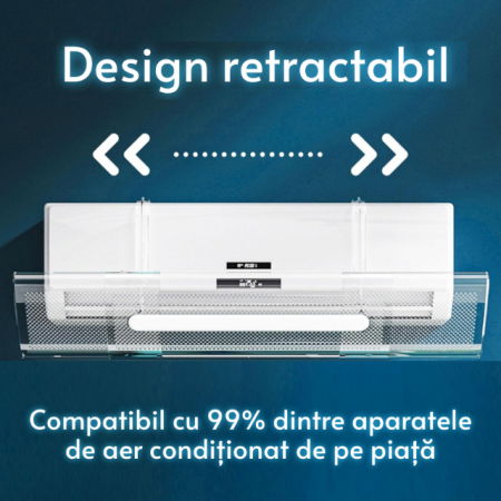 Deflector extensibil pentru aparatul de aer conditionat, Empria, Transparent [6]
