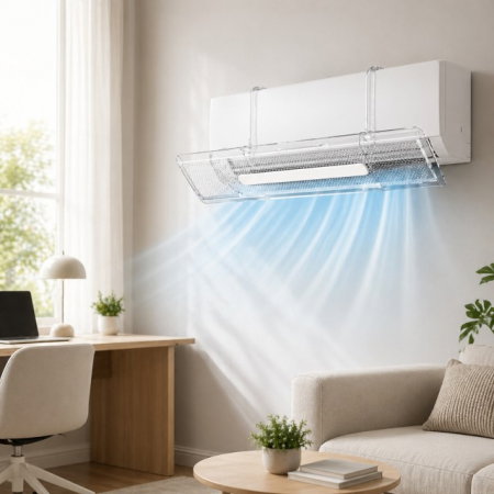 Ingrijire si recuperare adulti - Deflector extensibil pentru aparatul de aer conditionat, Empria, Transparent