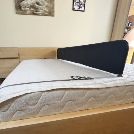 Despartitor pentru pat, 189x26 cm, Gri inchis [7]