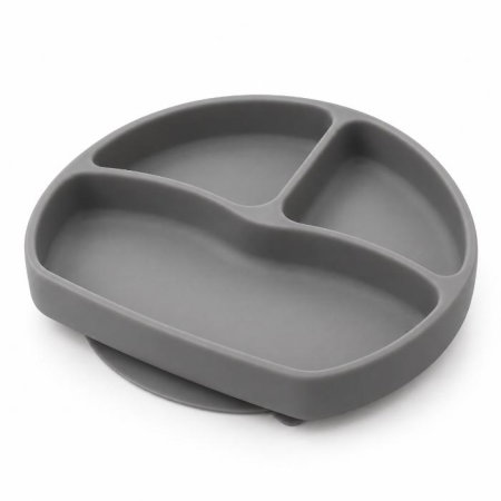 Farfurie din silicon cu 3 compartimente pentru auto-diversificare BabyJem, Diverse culori [3]
