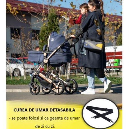 Geanta bebe organizator carucior bebelusi, 36x21x11 cm [4]