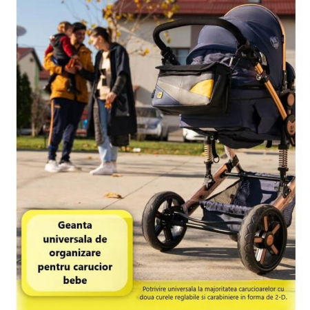Geanta bebe organizator carucior bebelusi, 36x21x11 cm [2]