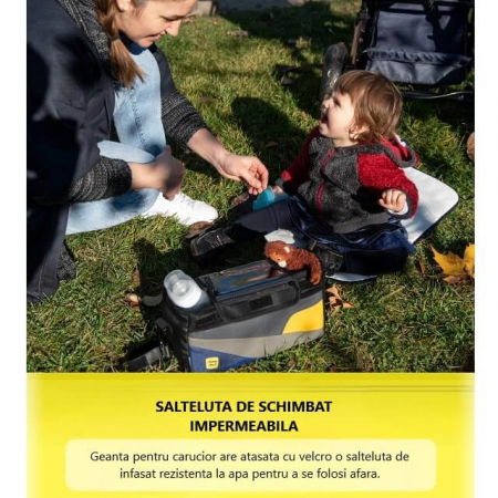 Geanta bebe organizator carucior bebelusi, 36x21x11 cm [5]