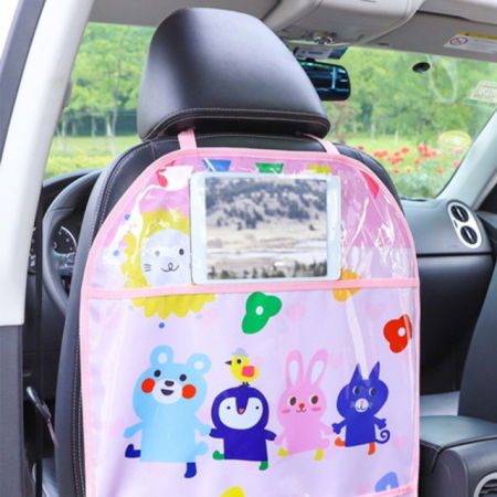 Protectii exterior - Husa protectie scaun auto copii, impermeabila, 3 buzunare, Empria, 65x44.5 cm, Diverse culori