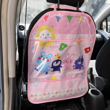 Husa protectie scaun auto copii, impermeabila, 3 buzunare, Empria, 65x44.5 cm, Diverse culori [6]