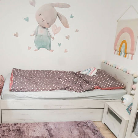 Iepuras cu inimioara - autocolant pentru perete, Diverse modele [4]