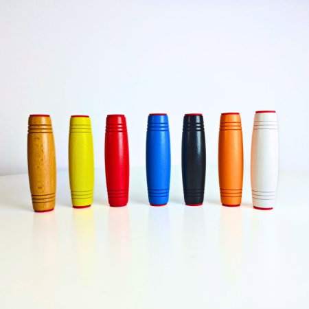 Jucarie antistres Fidget Stick Mokuru din lemn, diverse culori [3]