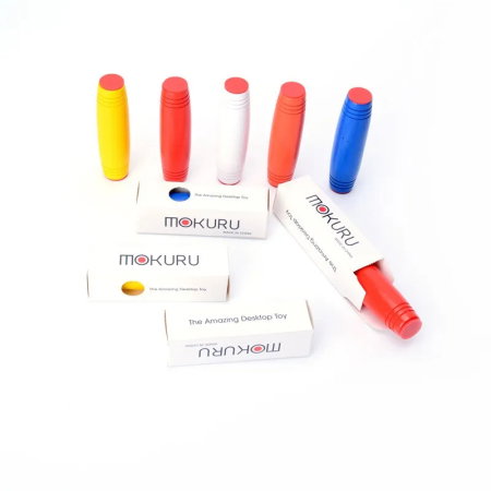 Jucarie antistres Fidget Stick Mokuru din lemn, diverse culori [8]
