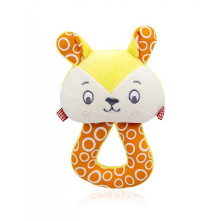 Jucarie din plus zornaitoare Pisicuta, 3 luni+, BabyJem, Galben [2]