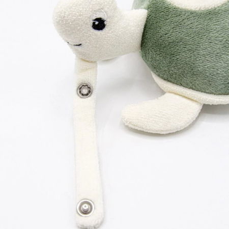 Jucarie zornaitoare BabyJem, Broscuta testoasa din plus, +3 luni, Verde [2]