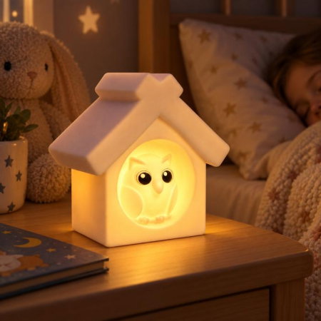 Idei de cadouri pentru bebelusi si copii - Lampa de veghe, LED cu 16 moduri de culoare, lumina reglabila, Diverse modele