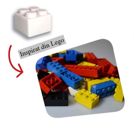 Lampa de veghe, LED cu 16 moduri de culoare, lumina reglabila, Lego [8]