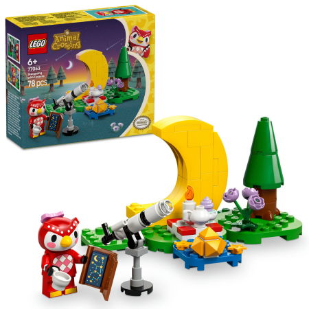 Jucarii copii si jocuri educative -  LEGO®  Animal Crossing - Observarea stelelor cu Celeste (77053), 78 piese