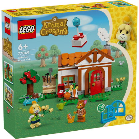 Jucarii copii si jocuri educative -  LEGO®  Animal Crossing - Vizita lui Isabelle LEGO®  (77049), 389 piese