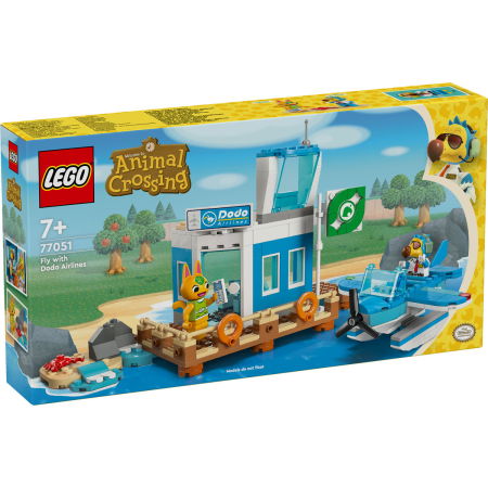 Jucarii copii si jocuri educative -  LEGO®  Animal Crossing - Zboara cu LEGO®  Dodo Airlines (77051), 292 piese