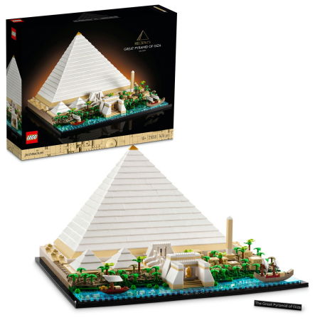 Jucarii copii si jocuri educative -  LEGO®  Architecture - Marea Piramida din Giza (21058), 1476 piese