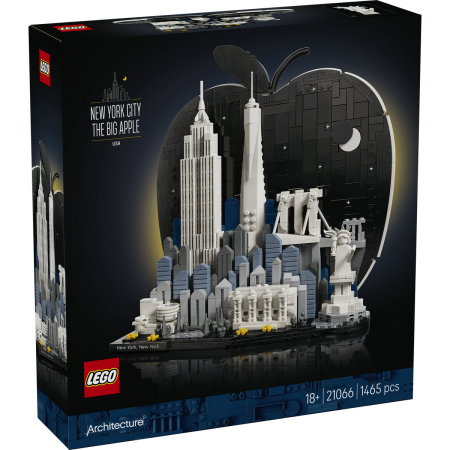 Jucarii copii si jocuri educative - LEGO® Architecture - New York City - The Big Apple (21066), 1465 piese