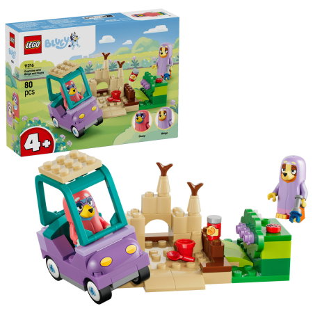 LEGO - LEGO® Bluey - Bingo si Blue se joaca de-a bunicutele (11216), 80 piese