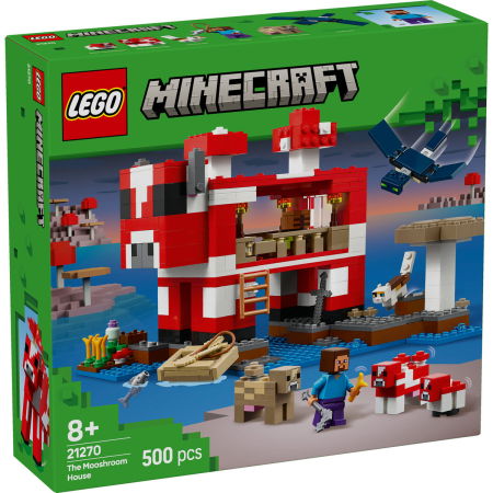 LEGO - LEGO® Minecraft - Casa Mooshroom (21270), 500 piese