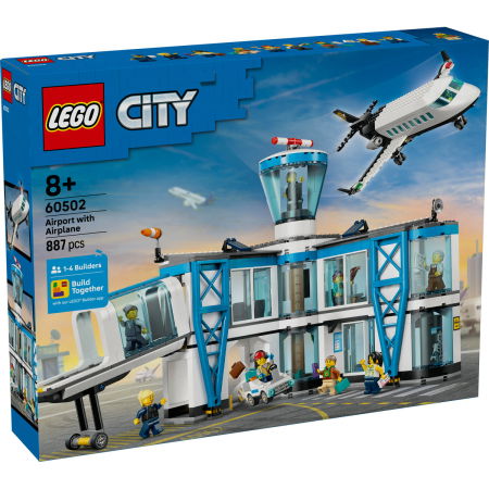 LEGO - LEGO® City -  Aeroport cu avion (60502), 887 piese