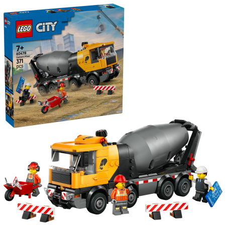 LEGO - LEGO® City -  Autobetoniera (60478), 371 piese
