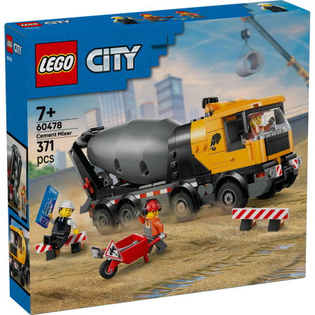 LEGO - LEGO® City -  Autobetoniera (60478), 371 piese