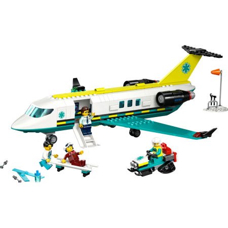 LEGO®  City - Avion-ambulanta pentru urgente (60465), 403 piese [8]