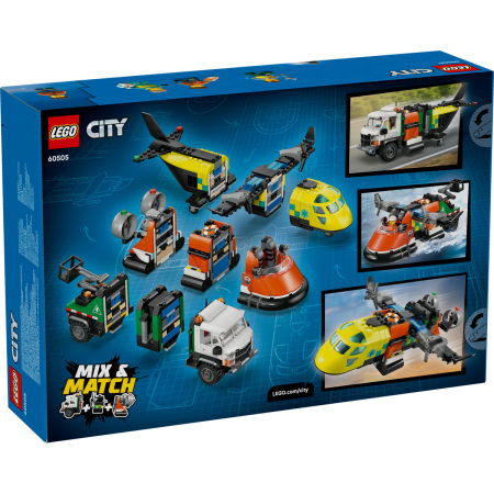LEGO® City - Avion, autospeciala de service si aeroglisor in versiuni adaptate (60505), 990 piese [2]