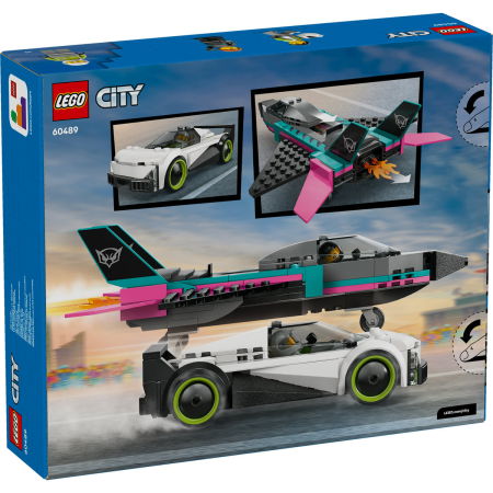 LEGO® City -  Avion cu reactie vs masina (60489), 259 piese [2]