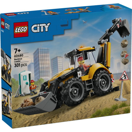 Jucarii copii si jocuri educative - LEGO® City - Buldoexcavator galben (60480), 301 piese