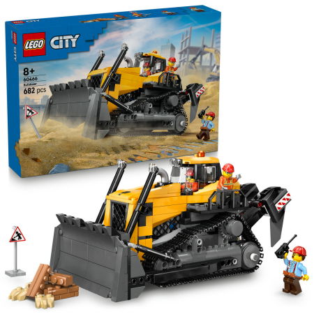 LEGO - LEGO®  City - Buldozer galben (60466), 682 piese