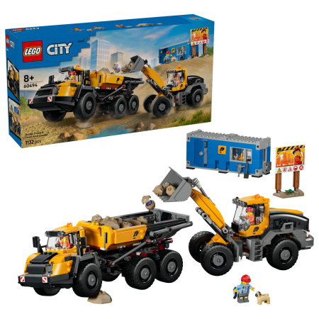 LEGO - LEGO® City - Camion basculant si incarcator frontal (60494), 1132 piese