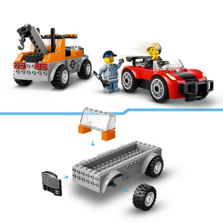  LEGO®  City - Camioneta de tractare si masina sport (60435), 101 piesa  [7]