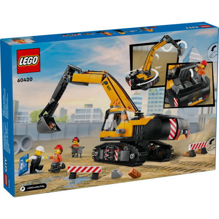 LEGO® City - Excavator galben de constructii  (60420), 633 piese [2]