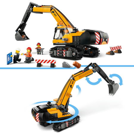 LEGO® City - Excavator galben de constructii  (60420), 633 piese [7]