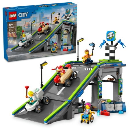Jucarii copii si jocuri educative -  LEGO®  City - Fara limite: Rampa pentru curse de masini (60460), 436 piese