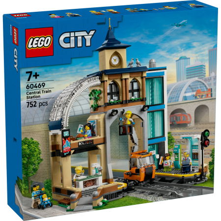 Jucarii copii si jocuri educative -  LEGO®  City - Gara centrala (60469), 752 piese