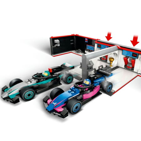  LEGO®  City - Garaj F1 si masini Mercedes-AMG si Alpine (60444), 678 piese [4]