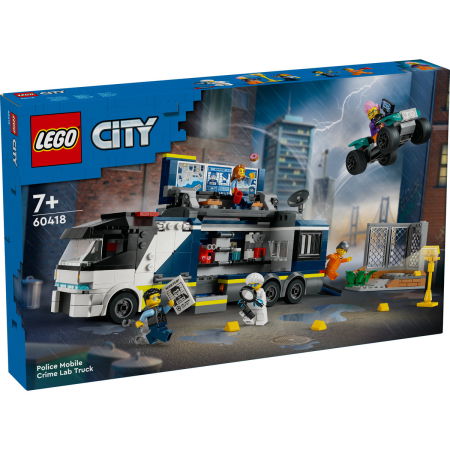Jucarii copii si jocuri educative -  LEGO®  City - Laborator mobil de criminalistica (60418), 674 piese