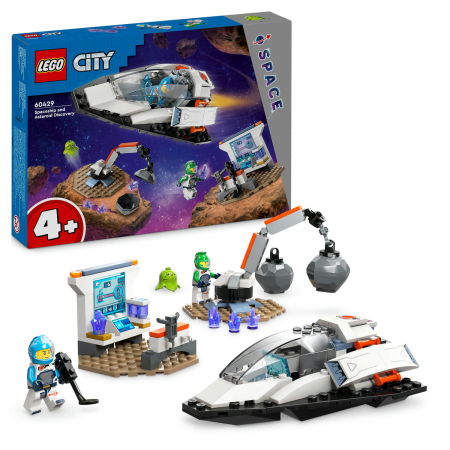 Jucarii copii si jocuri educative -  LEGO®  City - Nava spatiala si descoperirea asteroidului (60429), 126 piese