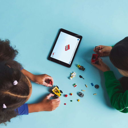  LEGO®  City - Pachet de curse Furgoneta de pizza vs. camion de pompieri (60458), 70 piese [5]