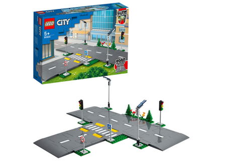 Jucarii copii si jocuri educative -  LEGO®  City - Placi de sosea (60304), 112 piese