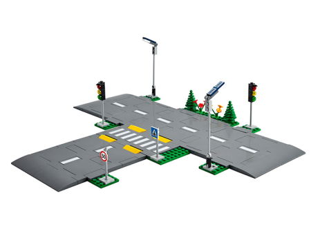 Jucarii copii si jocuri educative -  LEGO®  City - Placi de sosea (60304), 112 piese