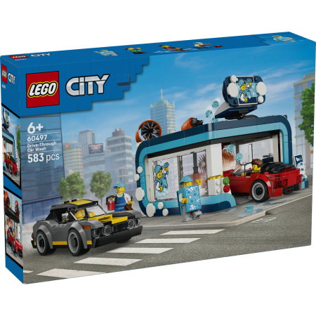 LEGO - LEGO® City - Spalatorie auto drive-thru (60497), 583 piese
